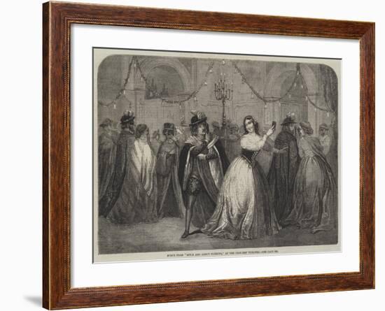 Scene from Much Ado About Nothing, at the Princess' Theatre-null-Framed Giclee Print