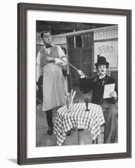 Scene from New Year's Program of "The Lucy Show" with Lucille Ball and Dick Martin-Ralph Crane-Framed Premium Photographic Print