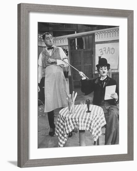 Scene from New Year's Program of "The Lucy Show" with Lucille Ball and Dick Martin-Ralph Crane-Framed Premium Photographic Print