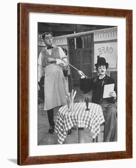 Scene from New Year's Program of "The Lucy Show" with Lucille Ball and Dick Martin-Ralph Crane-Framed Premium Photographic Print