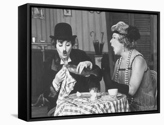 Scene from New Year's Program with Lucille Ball and Vivian Vance-Ralph Crane-Framed Premier Image Canvas