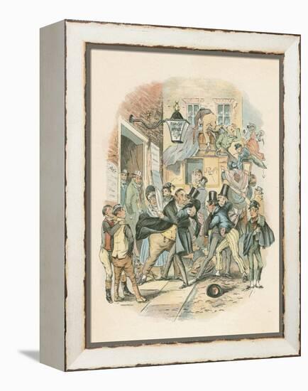 Scene from Nicholas Nickelby by Charles Dickens, 1838-1839-Hablot Knight Browne-Framed Premier Image Canvas