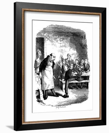 Scene from Oliver Twist by Charles Dickens, 1836-James Mahoney-Framed Giclee Print