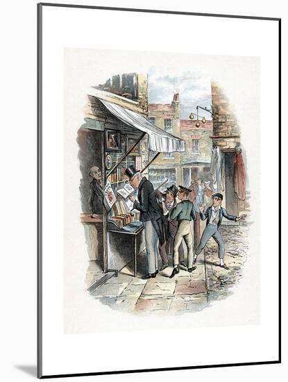 Scene from Oliver Twist by Charles Dickens, 1837-1839-George Cruikshank-Mounted Giclee Print