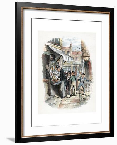 Scene from Oliver Twist by Charles Dickens, 1837-1839-George Cruikshank-Framed Giclee Print