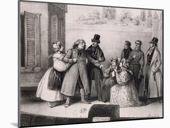 Scene from Performance of Old Goriot, from Novel by Honore' De Balzac-Frederick Calvert-Mounted Giclee Print