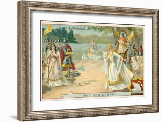 Scene from Richard Wagner's Opera Lohengrin-null-Framed Giclee Print