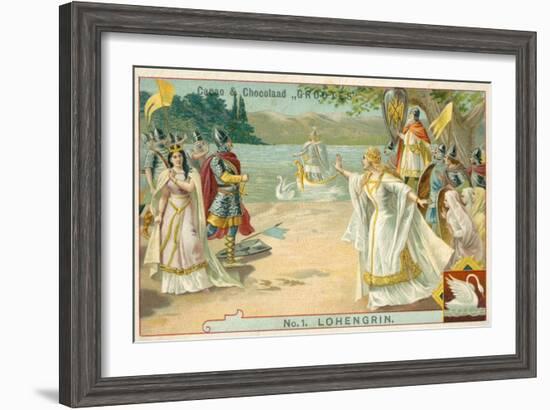 Scene from Richard Wagner's Opera Lohengrin-null-Framed Giclee Print