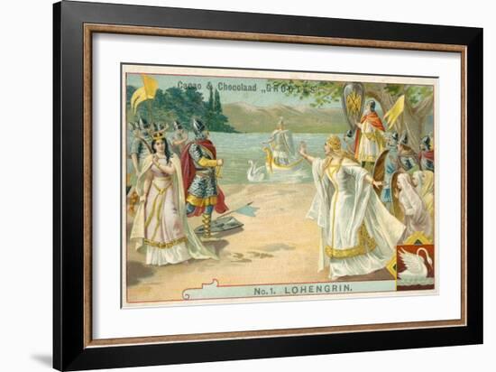 Scene from Richard Wagner's Opera Lohengrin-null-Framed Giclee Print