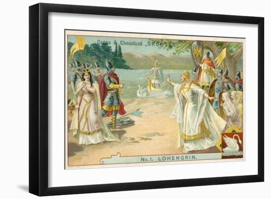 Scene from Richard Wagner's Opera Lohengrin-null-Framed Giclee Print