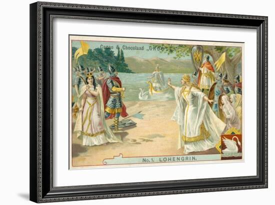 Scene from Richard Wagner's Opera Lohengrin-null-Framed Giclee Print