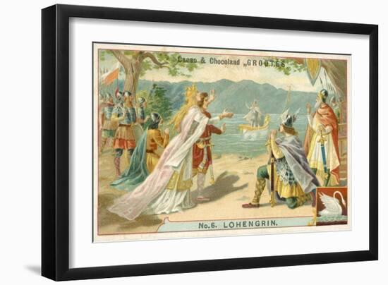 Scene from Richard Wagner's Opera Lohengrin-null-Framed Giclee Print