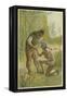 Scene from Robinson Crusoe by Daniel Defoe, 1892-John Dawson Watson-Framed Premier Image Canvas