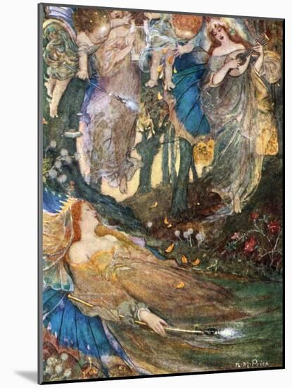 Scene from Shakespeare's a Midsummer Night's Dream-null-Mounted Giclee Print