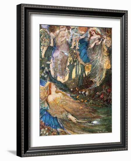 Scene from Shakespeare's a Midsummer Night's Dream-null-Framed Giclee Print