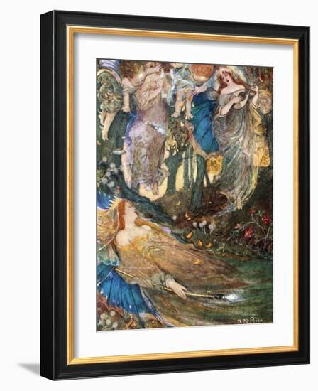 Scene from Shakespeare's a Midsummer Night's Dream-null-Framed Giclee Print