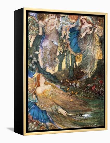 Scene from Shakespeare's a Midsummer Night's Dream-null-Framed Premier Image Canvas