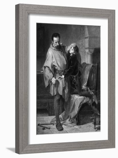 Scene from Shakespeare's King John-M Adamo-Framed Art Print