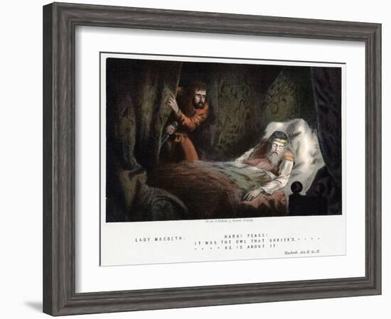 Scene from Shakespeare's Macbeth, C1858-Robert Dudley-Framed Giclee Print