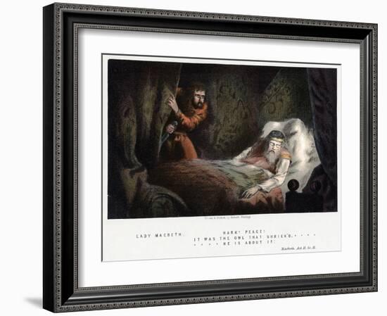 Scene from Shakespeare's Macbeth, C1858-Robert Dudley-Framed Giclee Print
