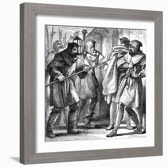 Scene from Shakespeare's Much Ado About Nothing, 1870-Henry Courtney Selous-Framed Giclee Print