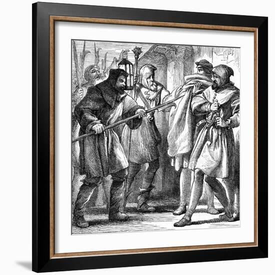 Scene from Shakespeare's Much Ado About Nothing, 1870-Henry Courtney Selous-Framed Giclee Print