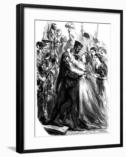 Scene from Shakespeare's Othello, 19th Century-null-Framed Giclee Print