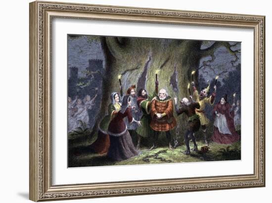 Scene from Shakespeare's the Merry Wives of Windsor, 1856-1858-George Cruikshank-Framed Giclee Print