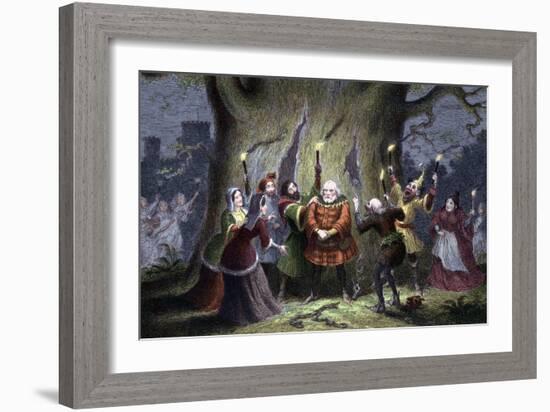 Scene from Shakespeare's the Merry Wives of Windsor, 1856-1858-George Cruikshank-Framed Giclee Print