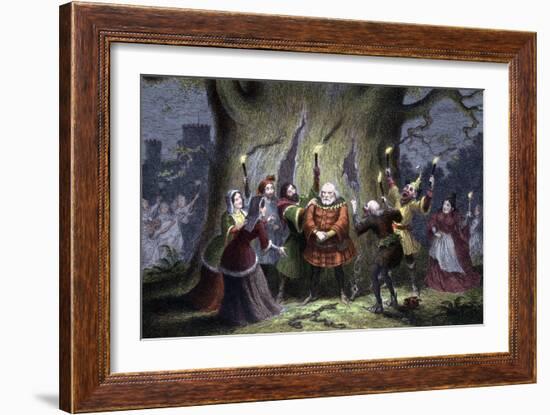 Scene from Shakespeare's the Merry Wives of Windsor, 1856-1858-George Cruikshank-Framed Giclee Print