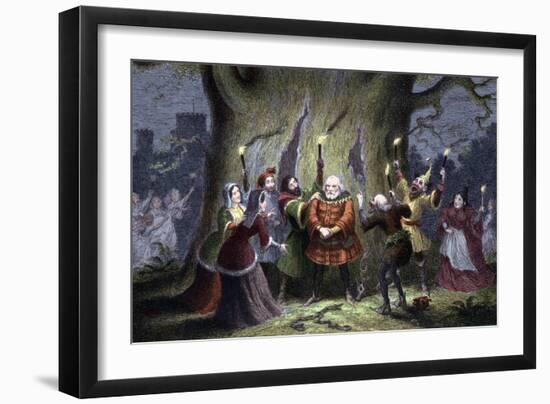 Scene from Shakespeare's the Merry Wives of Windsor, 1856-1858-George Cruikshank-Framed Giclee Print