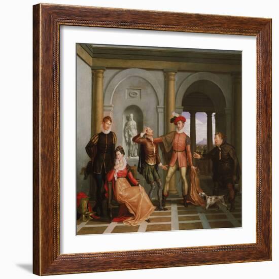 Scene from Shakespeare's the Taming of the Shrew (Katharina and Petruchio), 1809 (Oil on Canvas)-Washington Allston-Framed Giclee Print