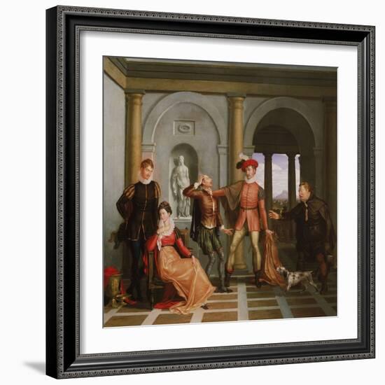 Scene from Shakespeare's the Taming of the Shrew (Katharina and Petruchio), 1809 (Oil on Canvas)-Washington Allston-Framed Giclee Print