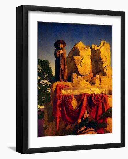 Scene from Snow White-Maxfield Parrish-Framed Art Print