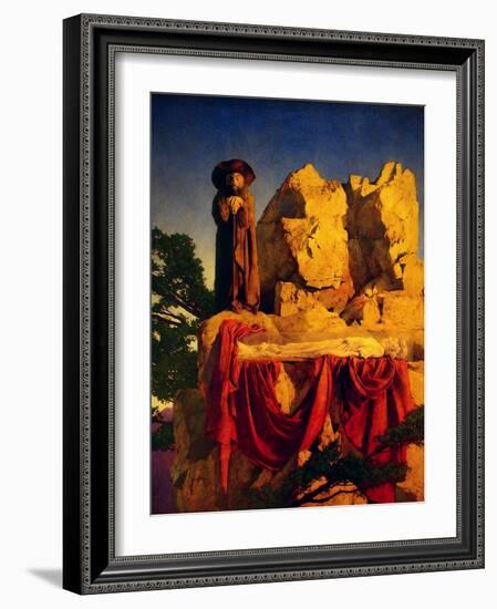 Scene from Snow White-Maxfield Parrish-Framed Art Print