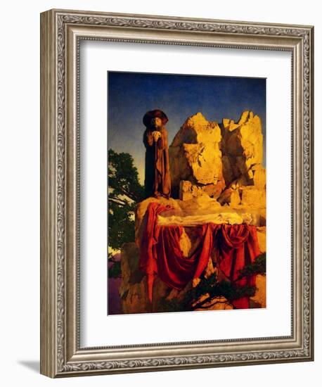 Scene from Snow White-Maxfield Parrish-Framed Art Print