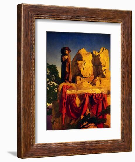 Scene from Snow White-Maxfield Parrish-Framed Art Print