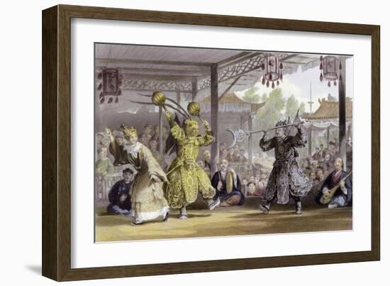 Scene from Spectacle Sun Moon-Thomas Allom-Framed Art Print