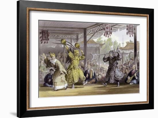 Scene from Spectacle Sun Moon-Thomas Allom-Framed Art Print