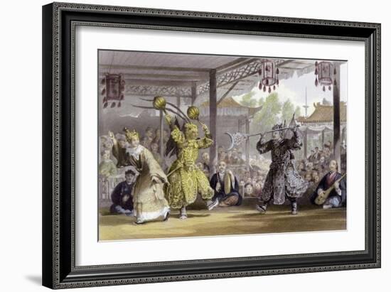 Scene from Spectacle Sun Moon-Thomas Allom-Framed Art Print