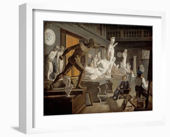 Scene from the Academy in Copenhagen-Knud Baade-Framed Giclee Print
