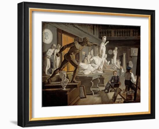 Scene from the Academy in Copenhagen-Knud Baade-Framed Giclee Print