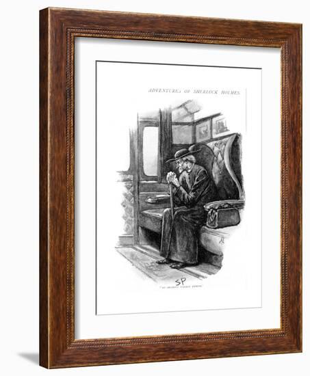 Scene from the Adventure of the Final Problem by Arthur Conan Doyle, 1893-Sidney E Paget-Framed Giclee Print