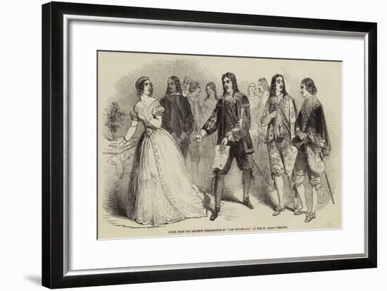 Scene from the Amateur Performance of The Hunchback, at the St James's Theatre-null-Framed Giclee Print