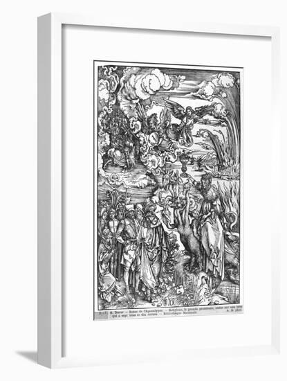 Scene from the Apocalypse, the Great Babylonian Whore-Albrecht Dürer-Framed Giclee Print