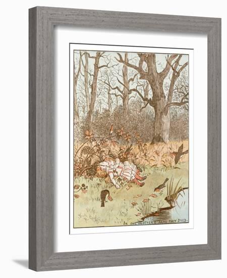 Scene from the Babes in the Wood, 1878-Randolph Caldecott-Framed Giclee Print