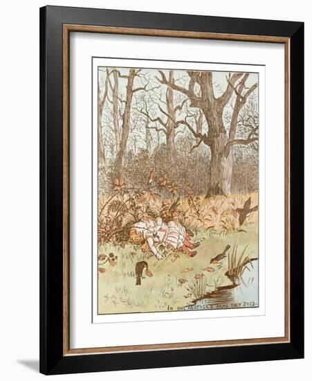 Scene from the Babes in the Wood, 1878-Randolph Caldecott-Framed Giclee Print