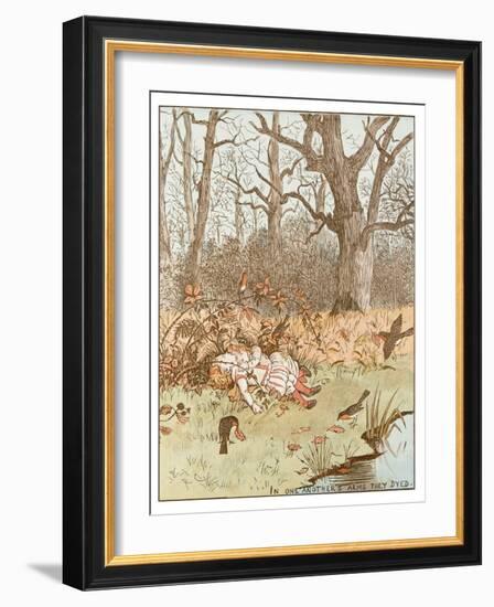 Scene from the Babes in the Wood, 1878-Randolph Caldecott-Framed Giclee Print