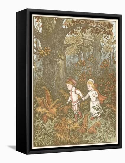 Scene from the Babes in the Wood, 1878-Randolph Caldecott-Framed Premier Image Canvas