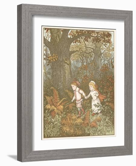 Scene from the Babes in the Wood, 1878-Randolph Caldecott-Framed Giclee Print